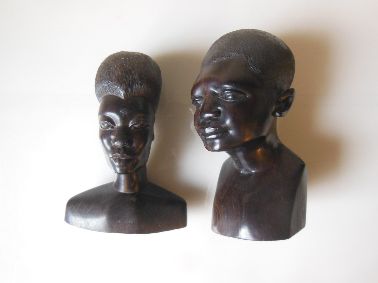 Captivating Faces - Vintage Mahogany Busts from Tanzania Mission, 1969-0