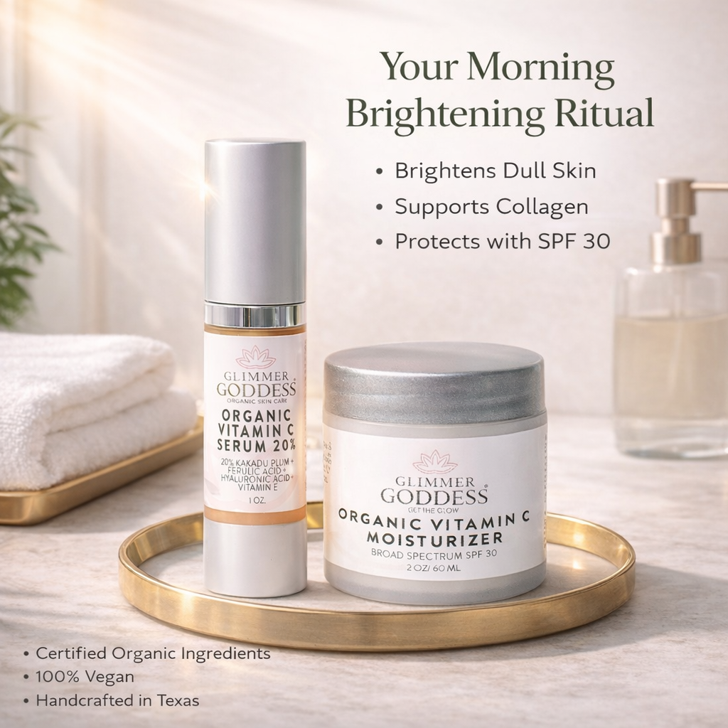 Organic Vitamin C Serum & SPF 30 Moisturizer Duo