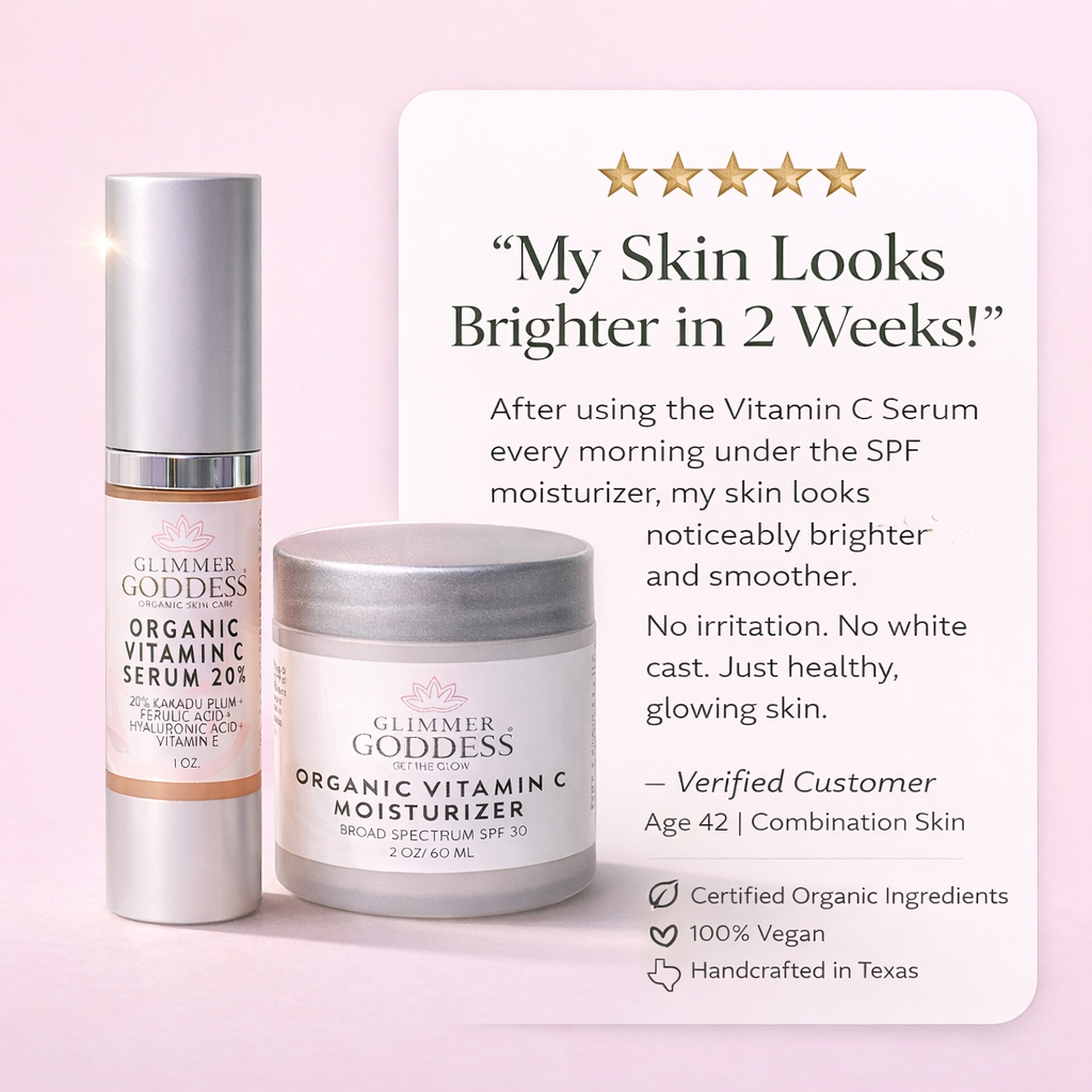 Organic Vitamin C Serum & SPF 30 Moisturizer Duo