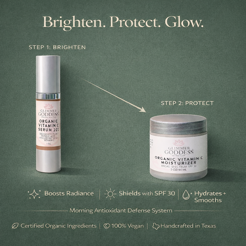 Organic Vitamin C Serum & SPF 30 Moisturizer Duo