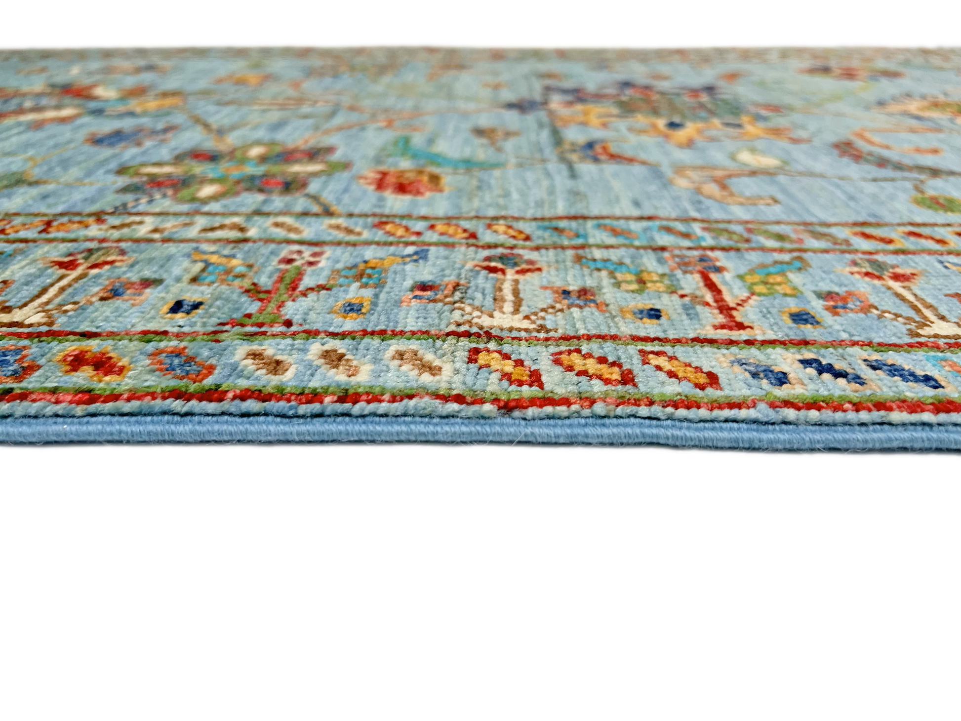Aryana veg.dye 2'06"x10'04" ltblu-2