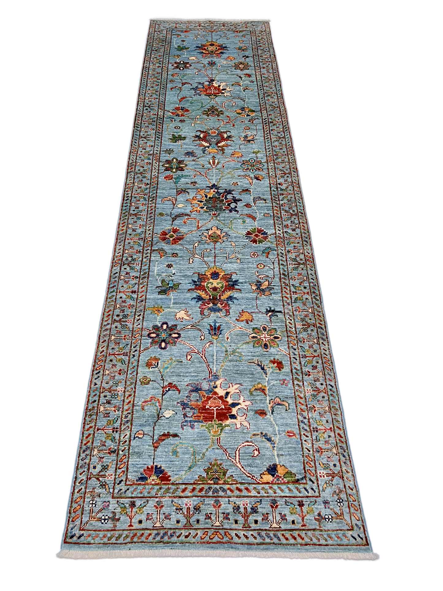 Aryana veg.dye 2'06"x10'04" ltblu-4