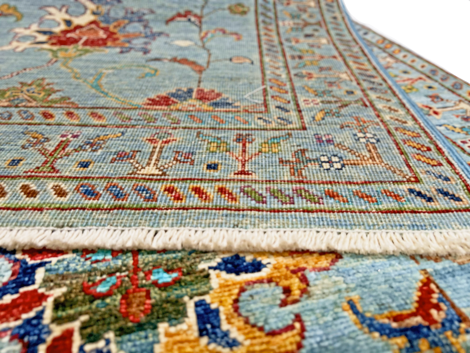 Aryana veg.dye 2'06"x10'04" ltblu-3
