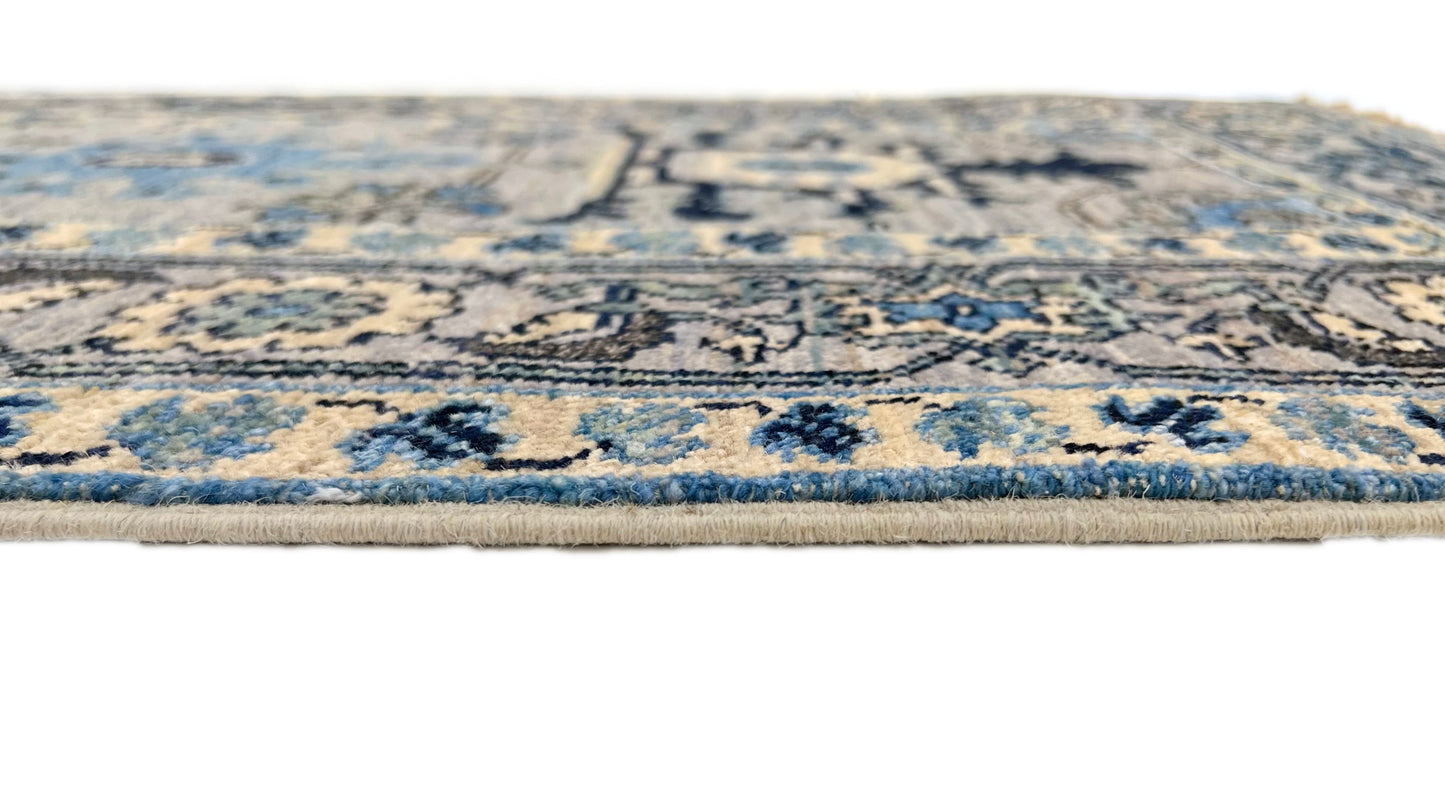 Afghan Serapi veg.dye blue monochrome (2x4)-4