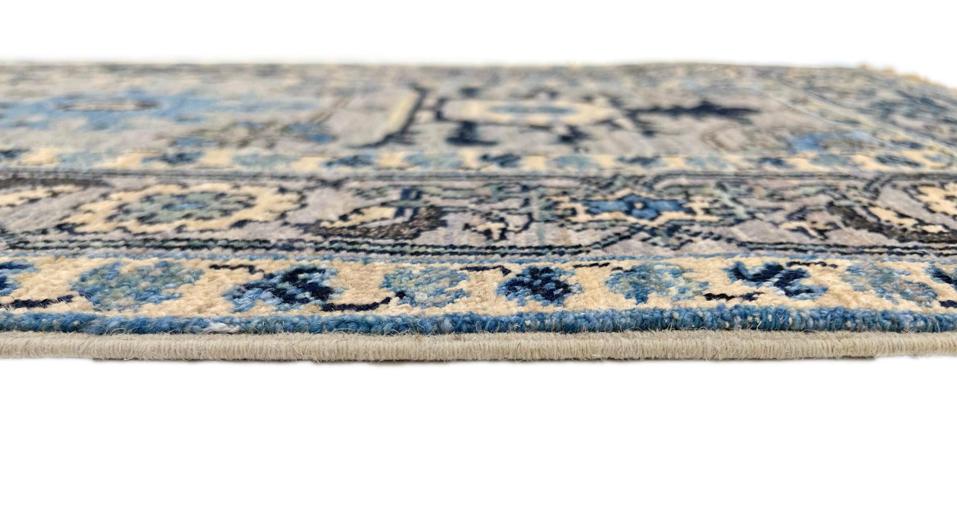 Afghan Serapi veg.dye blue monochrome (2x4)-4