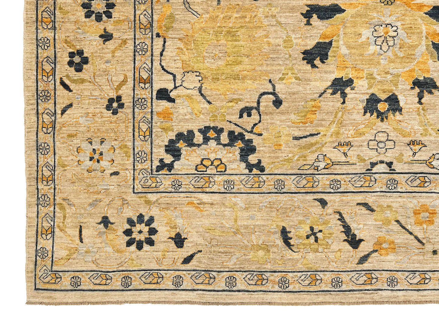 Afghan-made Oushak (9'01"x11'10")-1