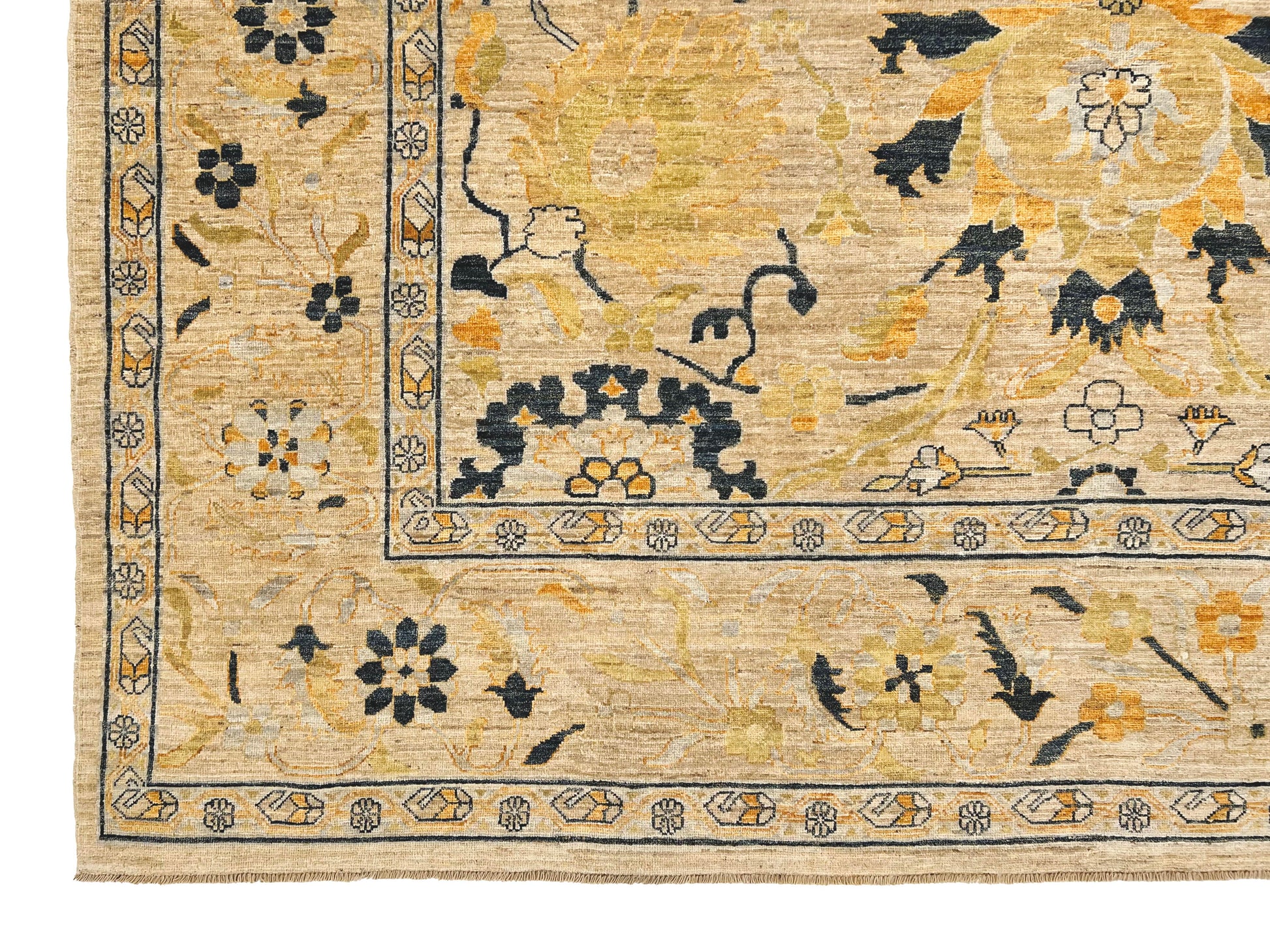 Afghan-made Oushak (9'01"x11'10")-1