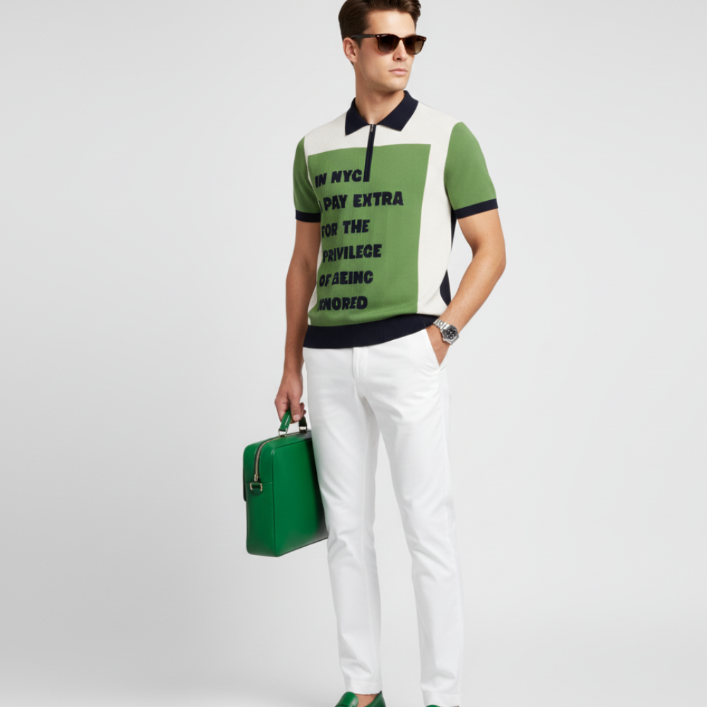 WALL STREET Cashmere Polo BYMANYC ® New York-0