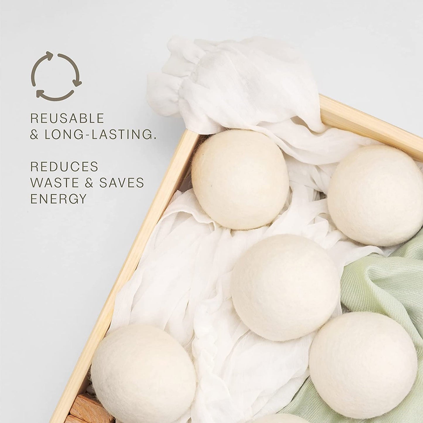 Pursonic 100% Pure New Zealand Wool Dryer Balls - 12 Pack-4