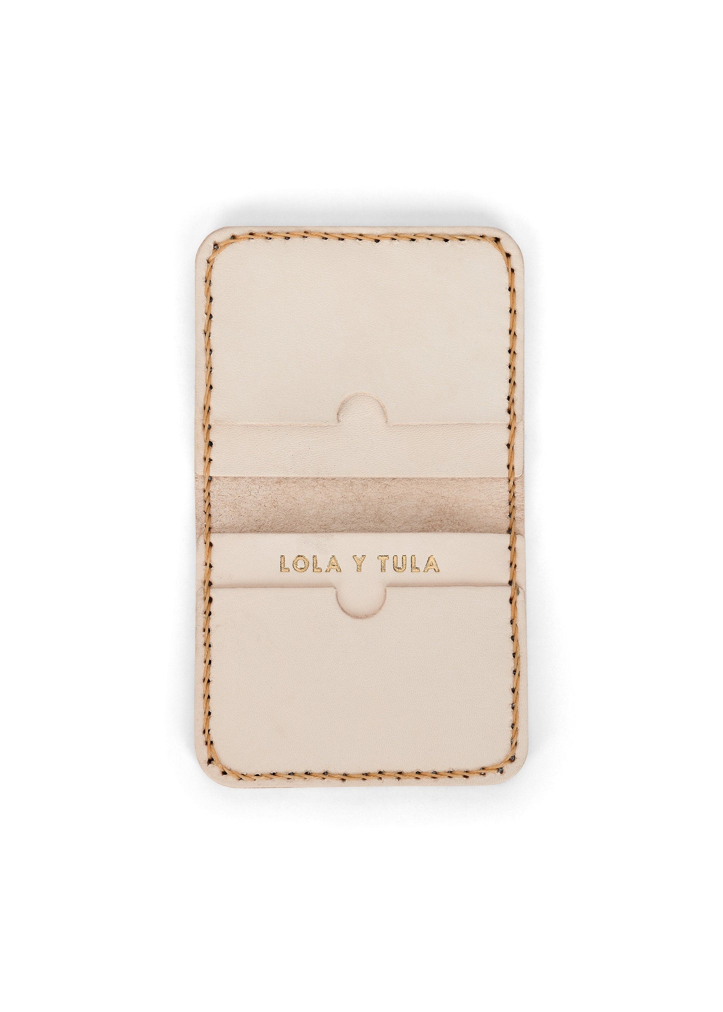 Leather Cardholder Wallet Sand