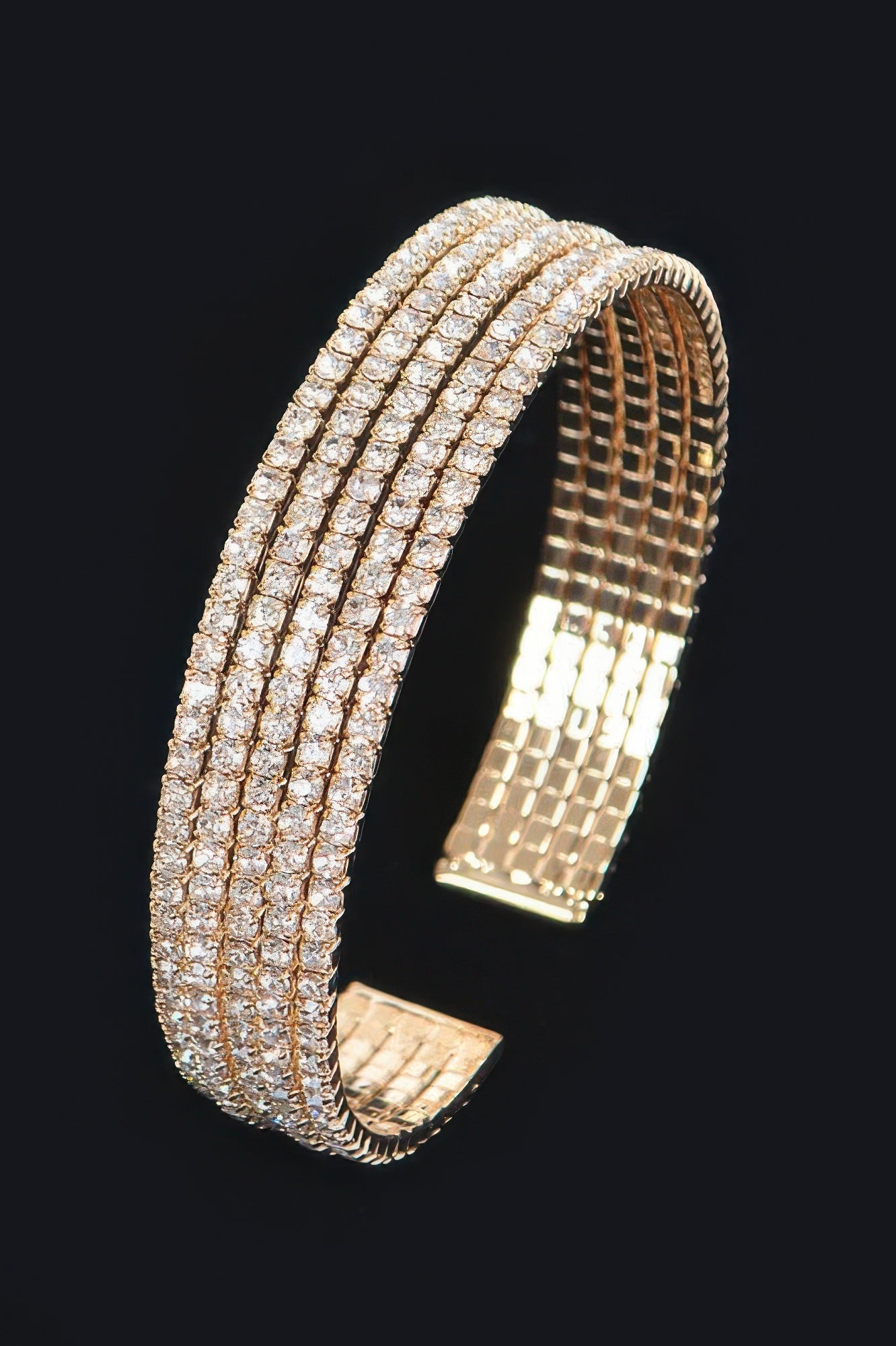 Wrap Rhinestone Bangle