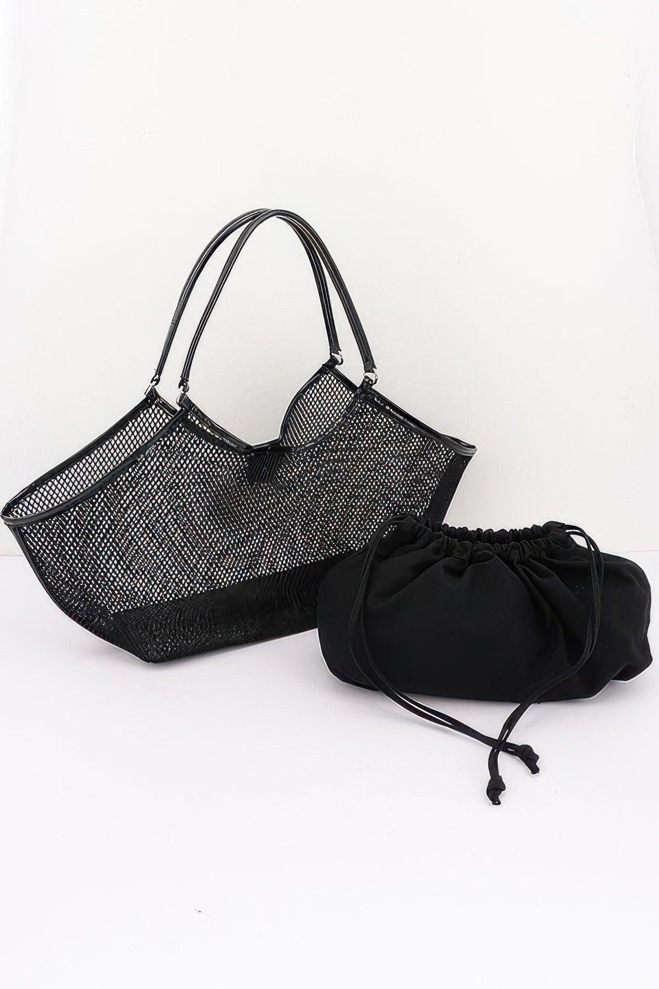 Mesh Tote Bag With Removable Liner