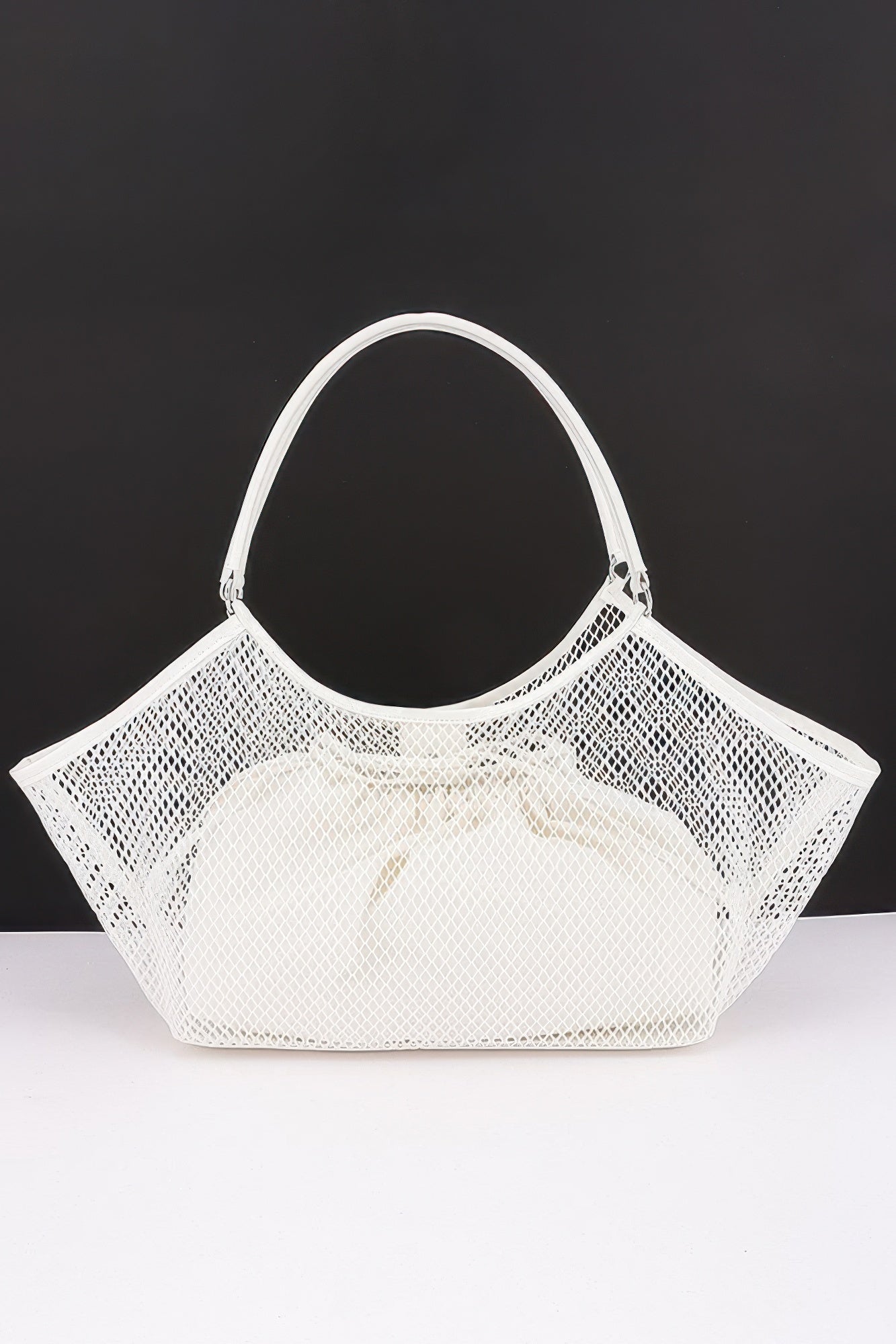 Mesh Tote Bag With Removable Liner