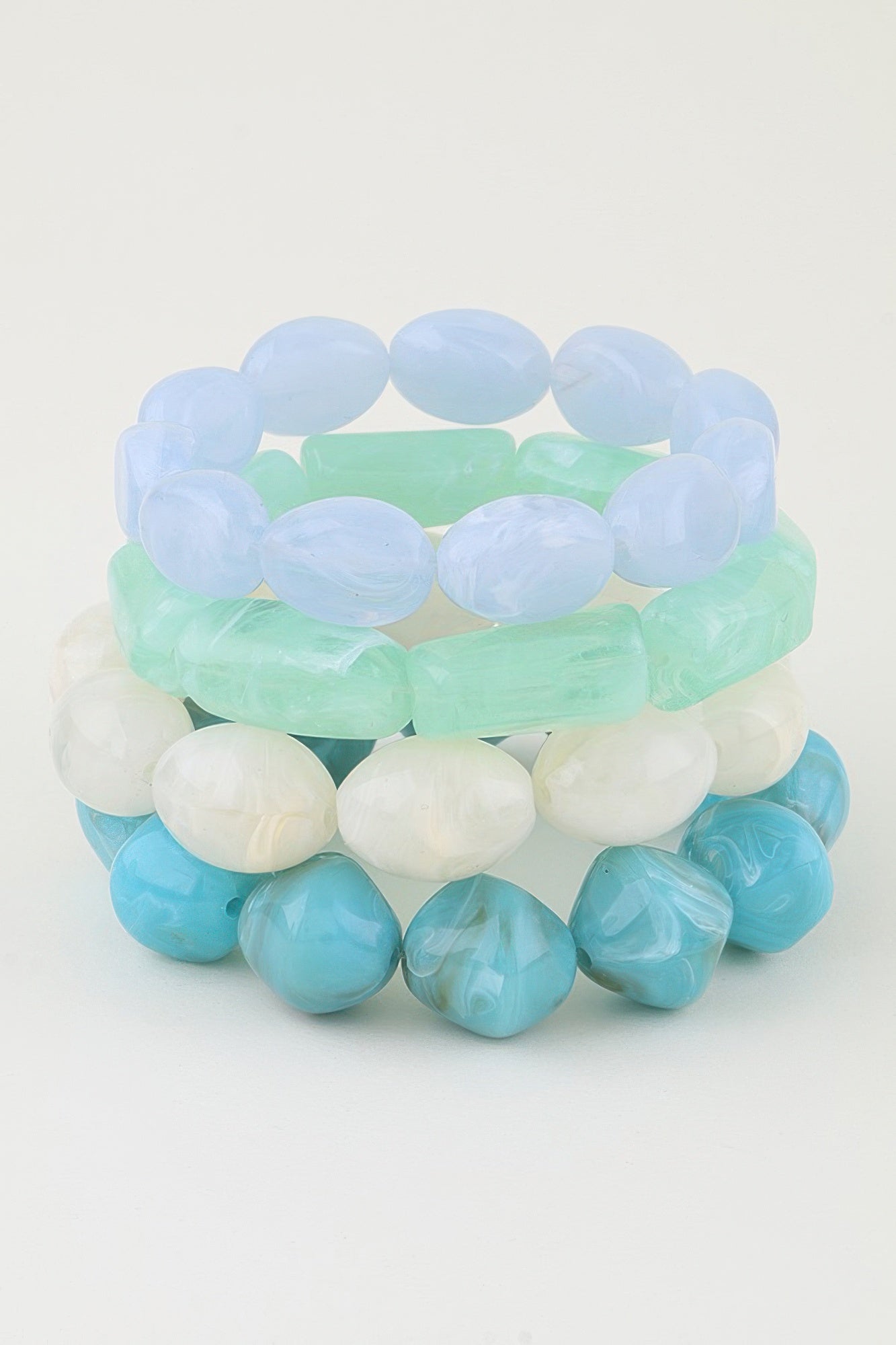 Multi Marble Stone Beaded Bracelet