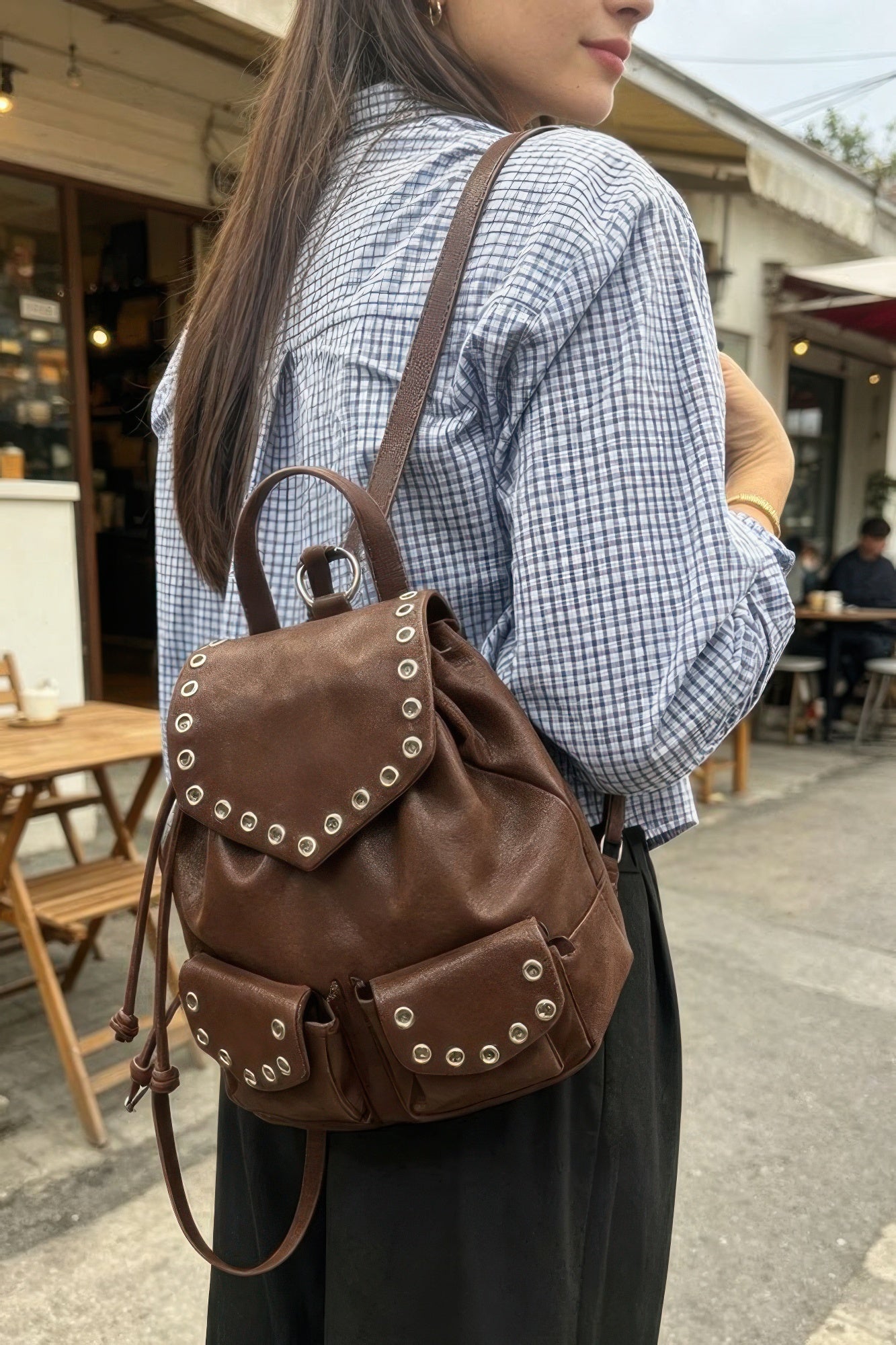 Vegan Leather Backpack