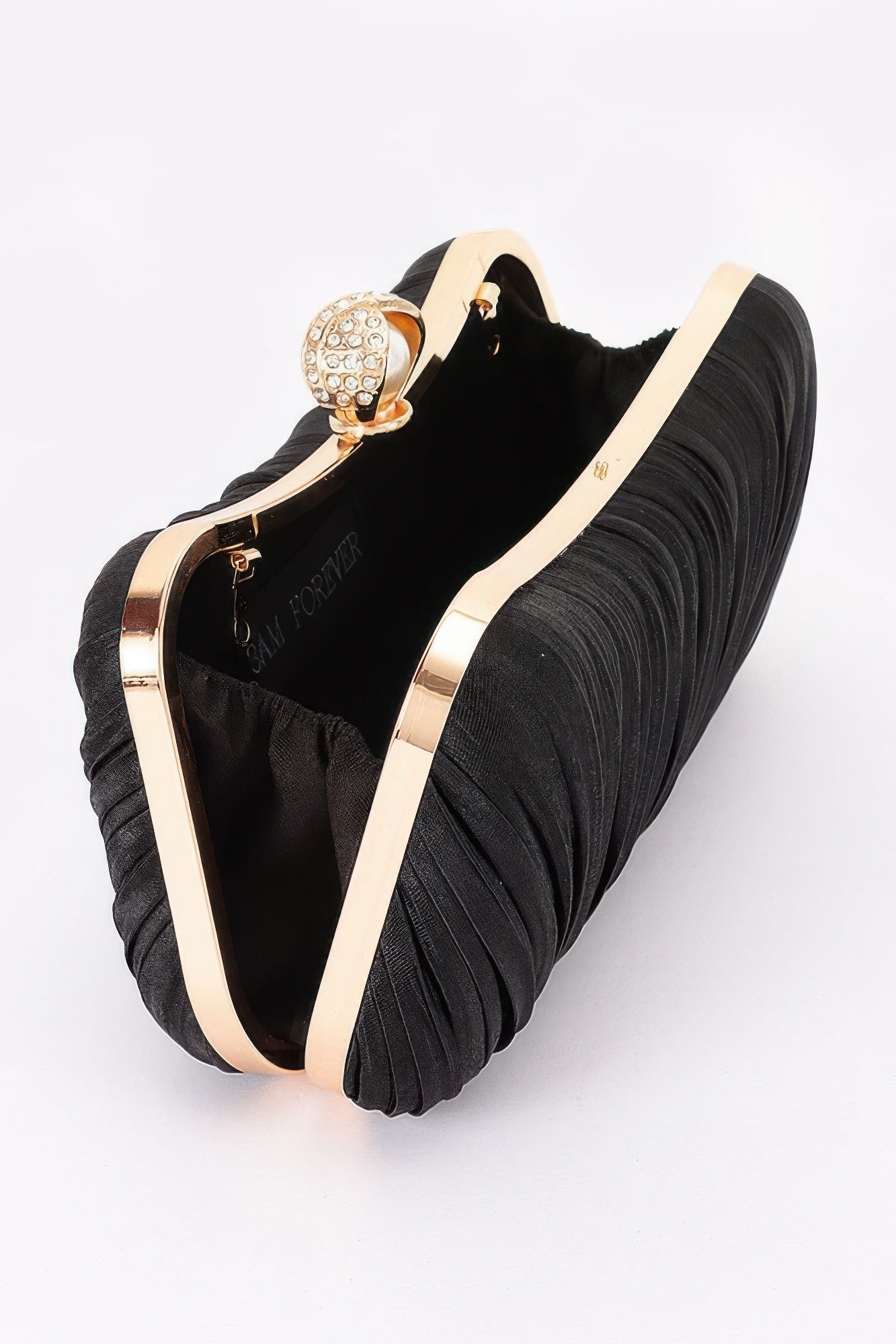 Pleated Polyester Party Clutch