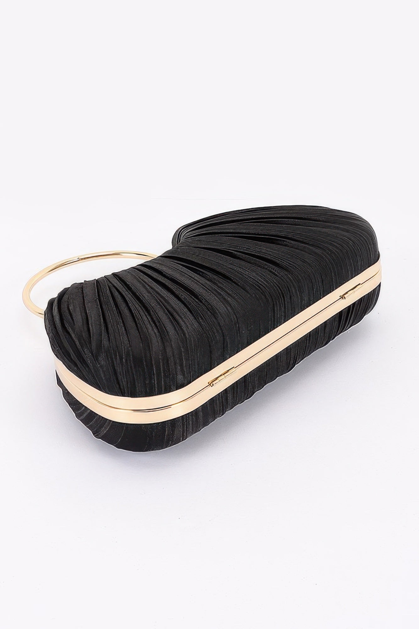 Pleated Polyester Party Clutch