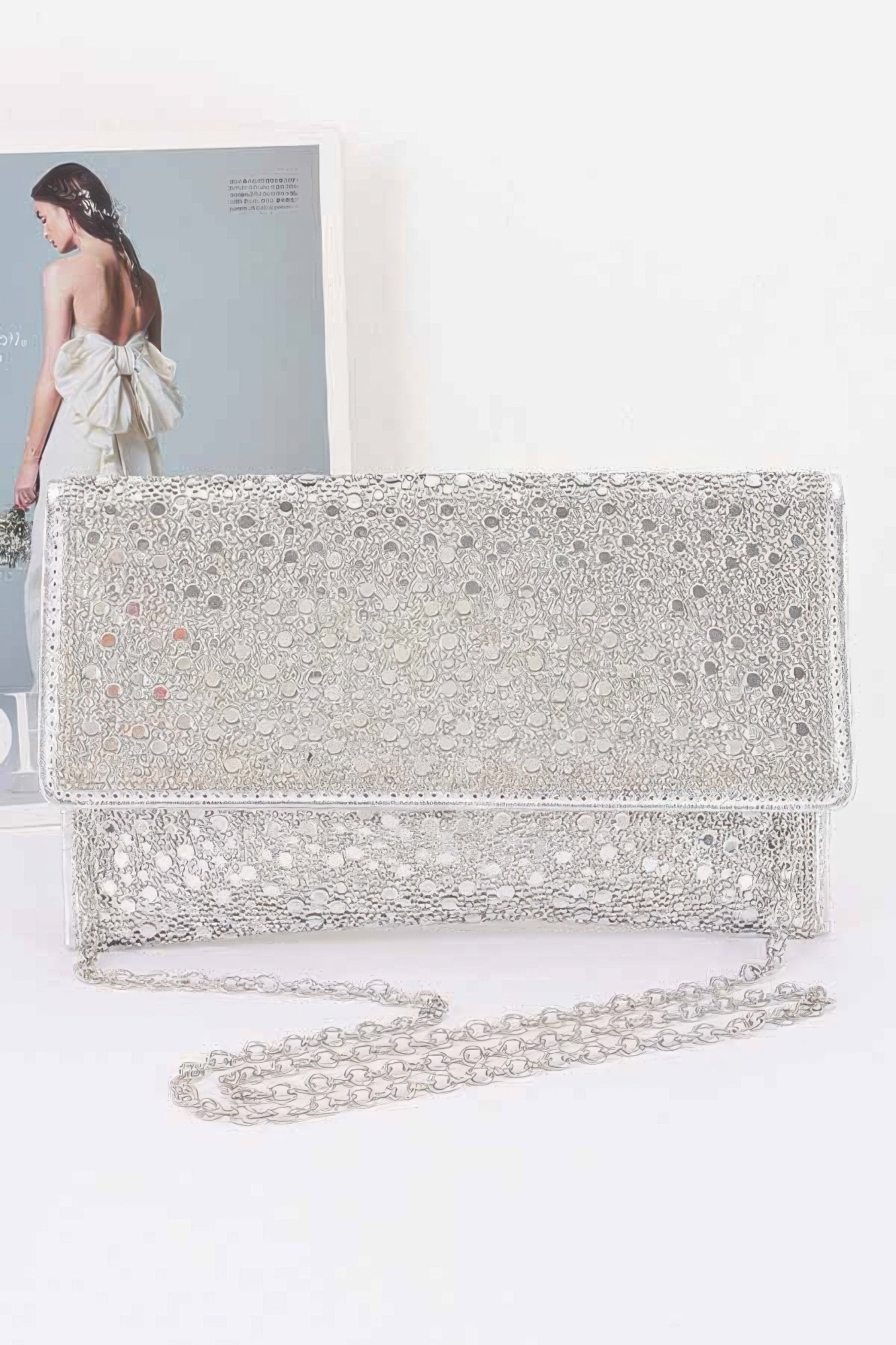 Rhinestone Envelope Party Clutch