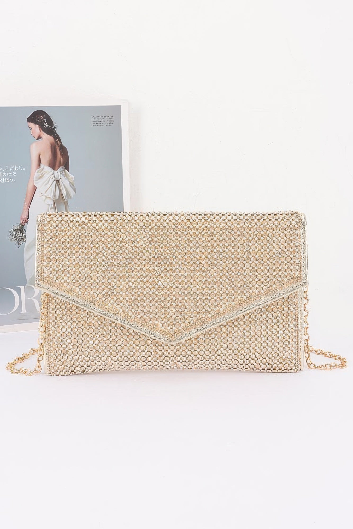 Rhinestone Envelope Party Clutch
