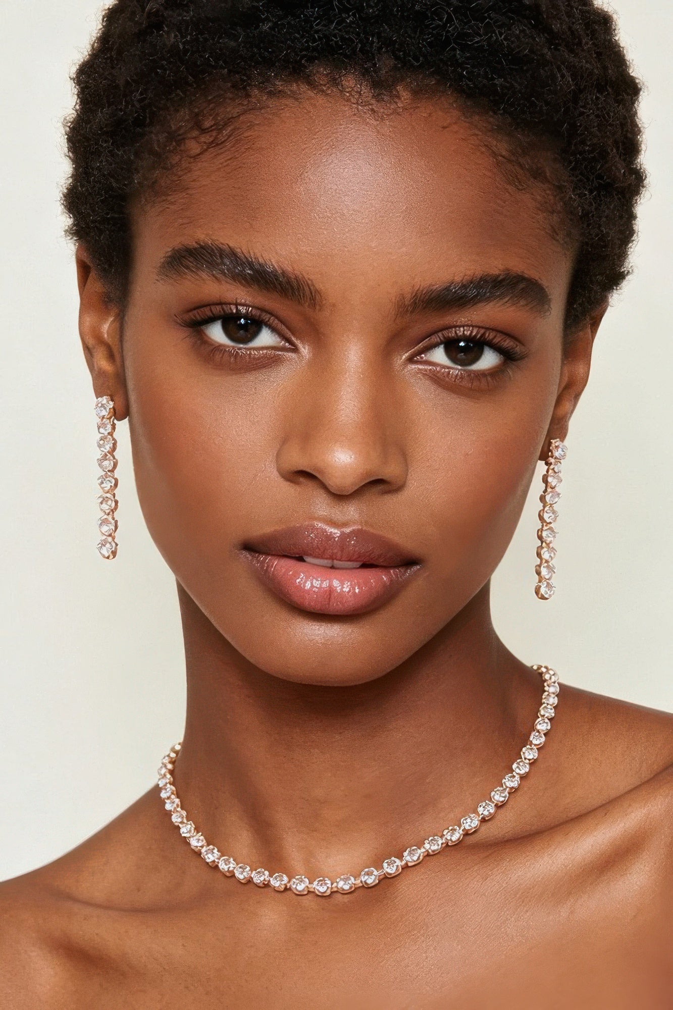 Bejeweled Cubic Zirconia Necklace Set