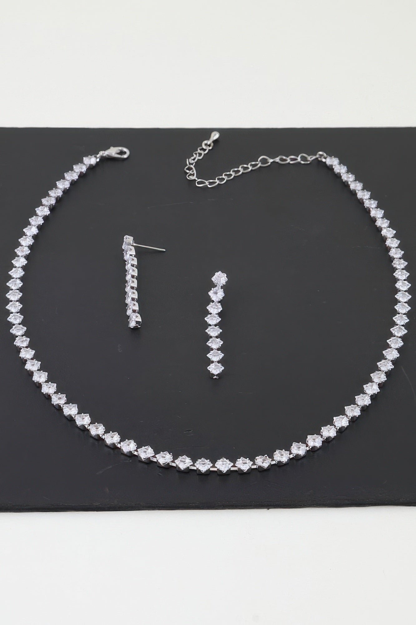 Bejeweled Cubic Zirconia Necklace Set