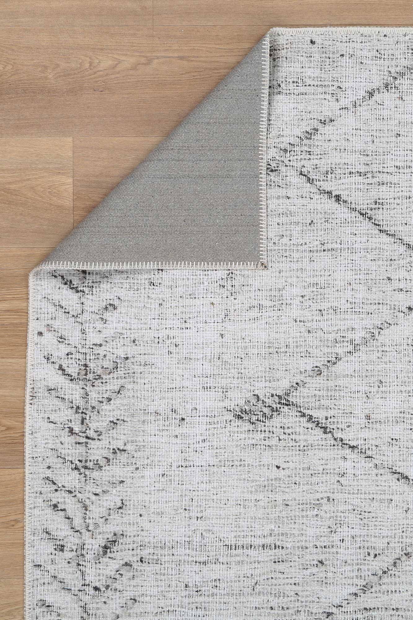 Wild Congo Distressed Look in Grey : Runner Rug-4
