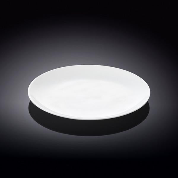 Professional Rolled Rim White Bread Plate 6" inch | 15 Cm-0