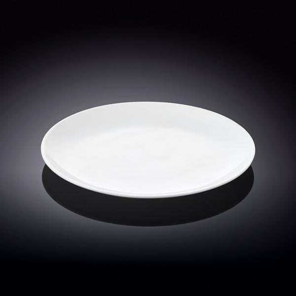 Professional Rolled Rim White Dessert Plate 7" inch | 18 Cm-0