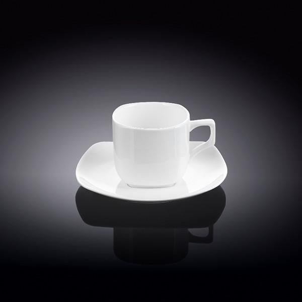 White 3 Oz | 90 Ml Coffee Cup & Saucer-2