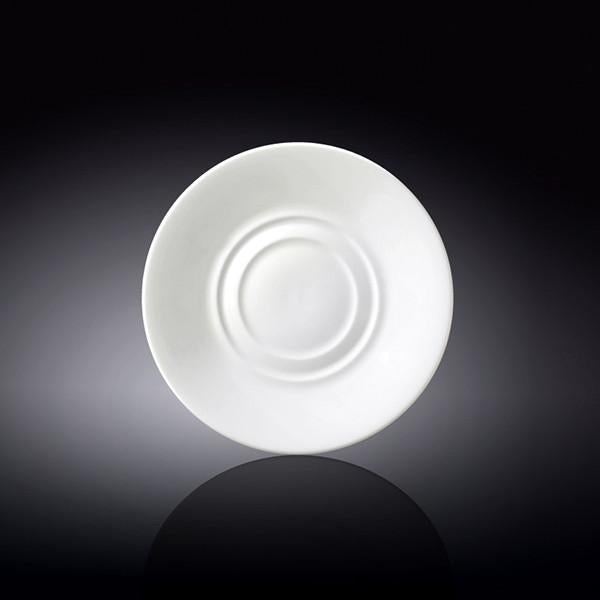 Set Of 12 White Multi-Use Saucer 5.5" inch | 14 Cm-0