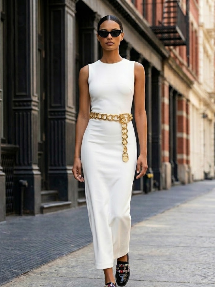 WOMEN'S BELT • BOWERY Fashion Chic Chain Link BYMANYC ® New York-0