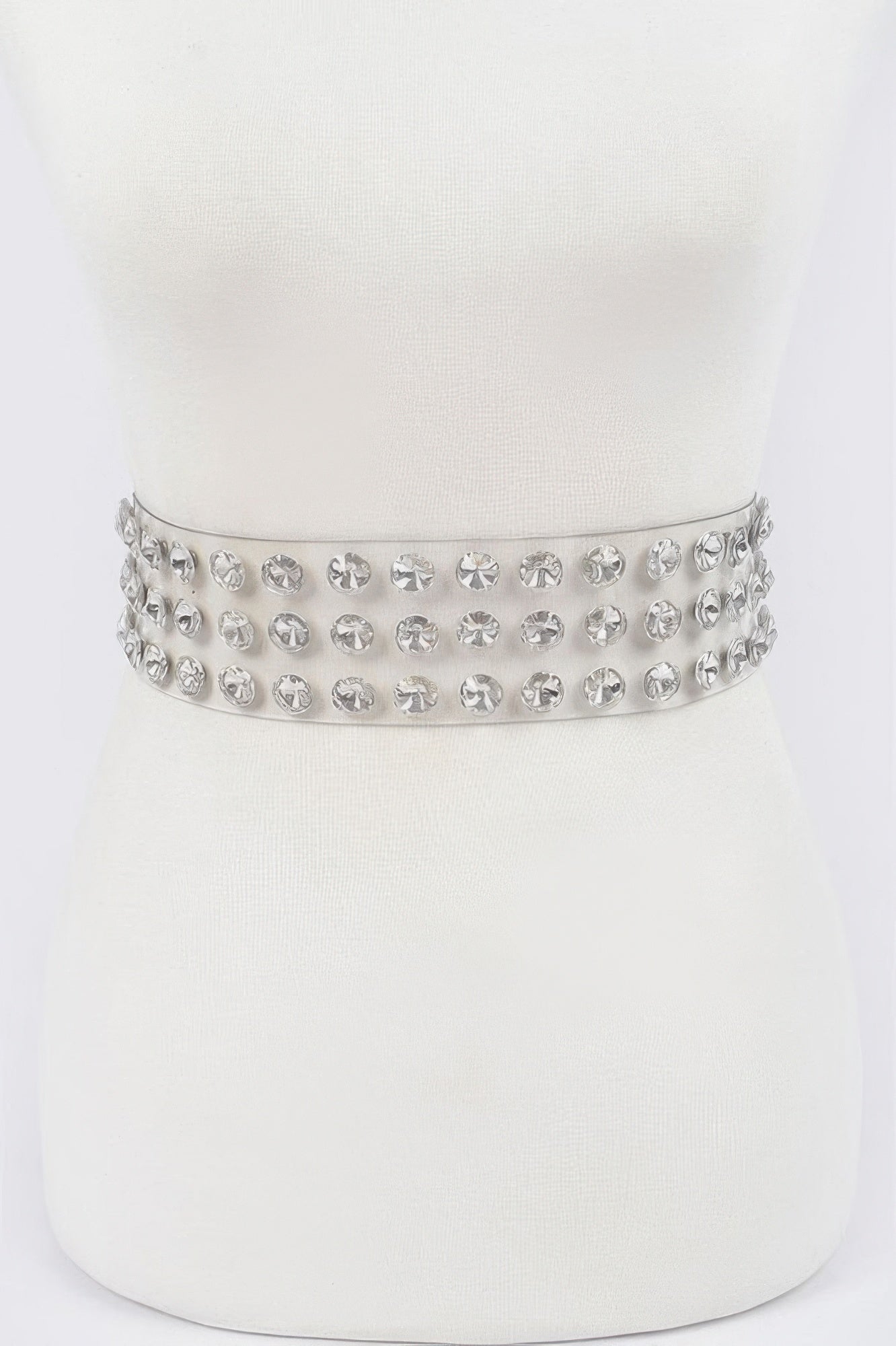 WOMEN'S BELT CHELSEA Clear Large Stone BYMANYC ® New York-1