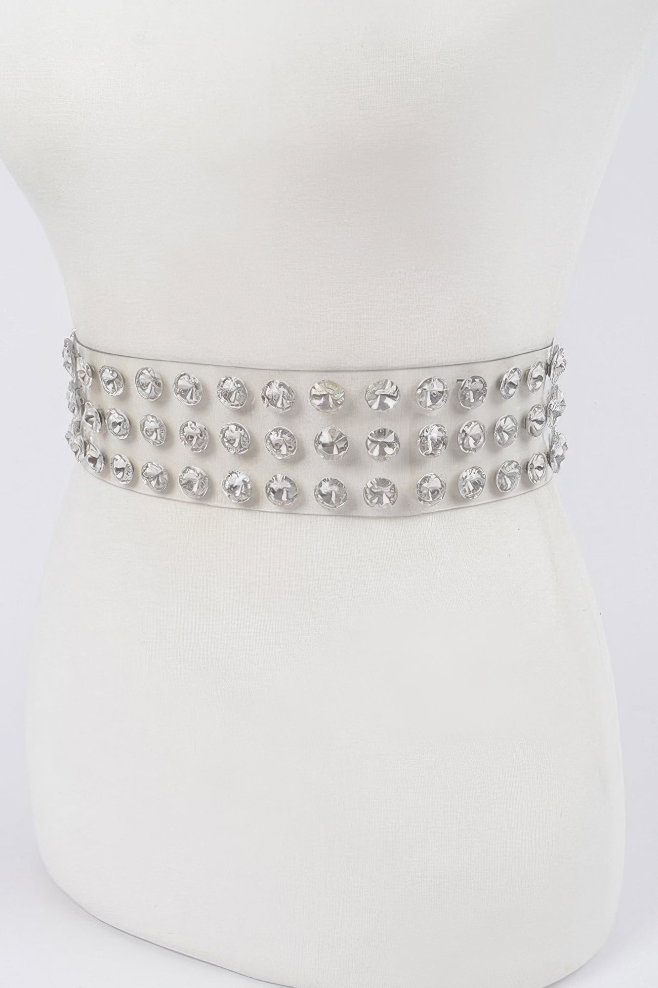 WOMEN'S BELT CHELSEA Clear Large Stone BYMANYC ® New York-2