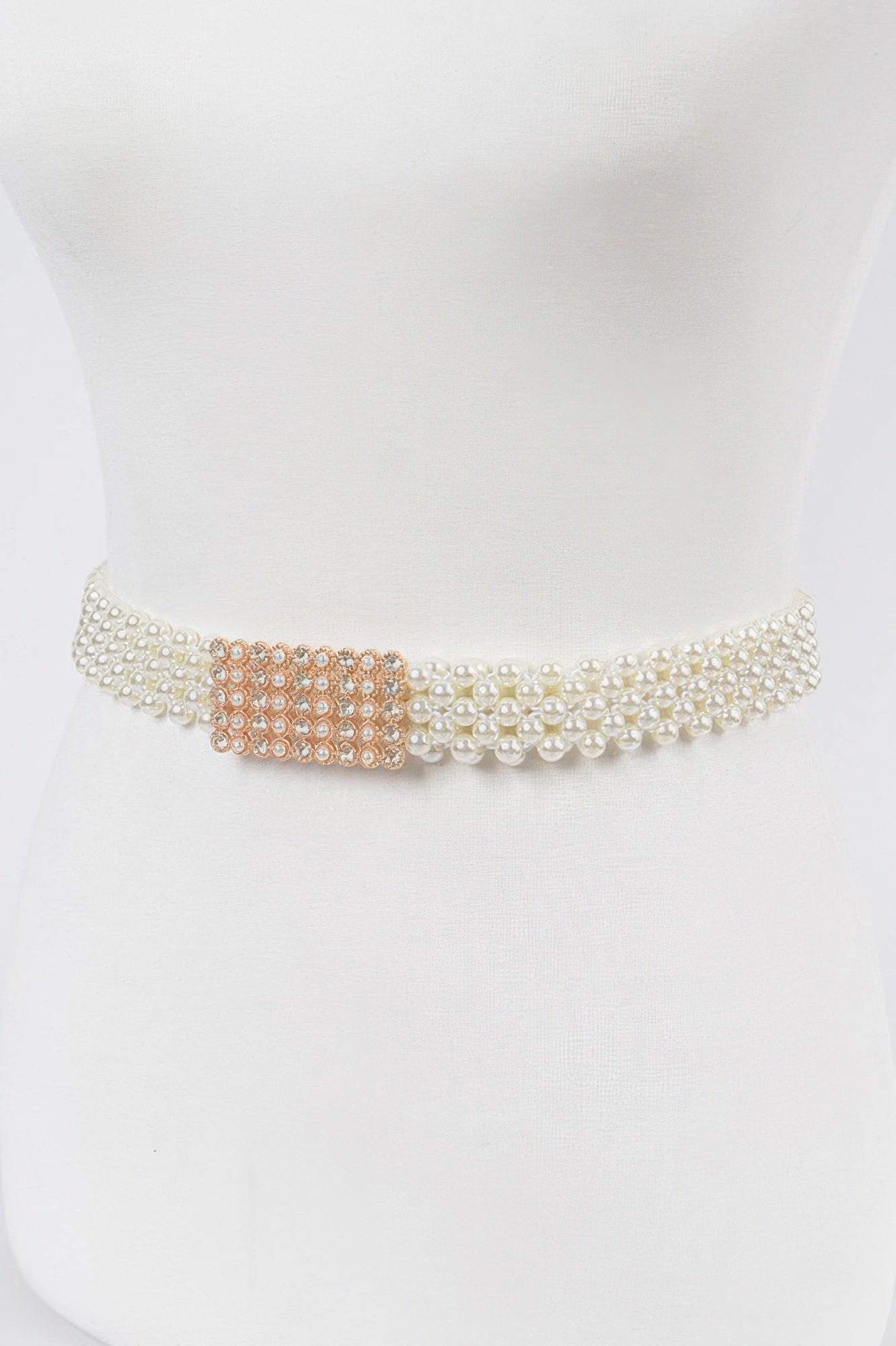 WOMEN'S BELT GRAMERCY Elastic Pearl New Collection BYMANYC ® New York-2