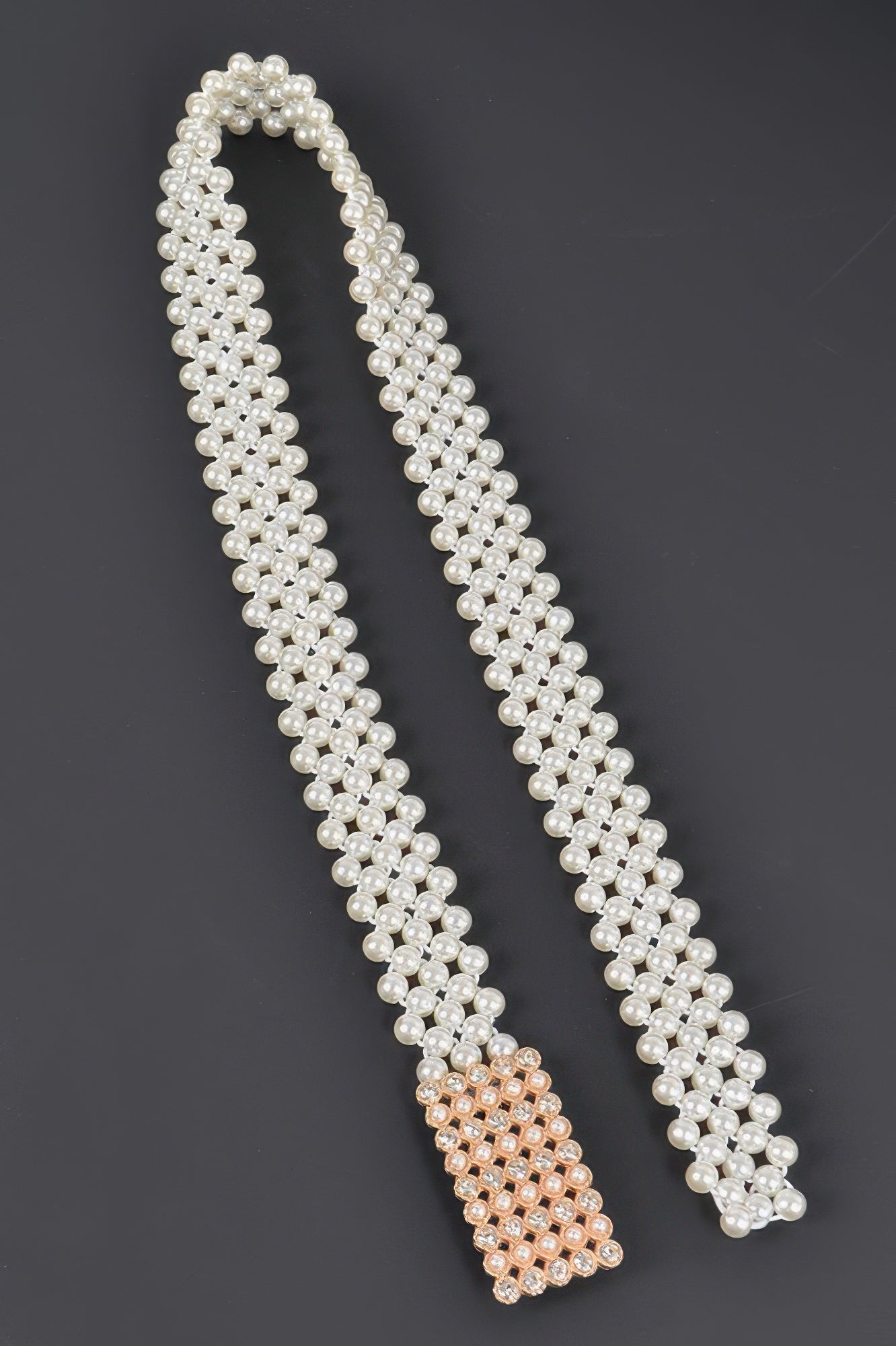 WOMEN'S BELT GRAMERCY Elastic Pearl New Collection BYMANYC ® New York-3