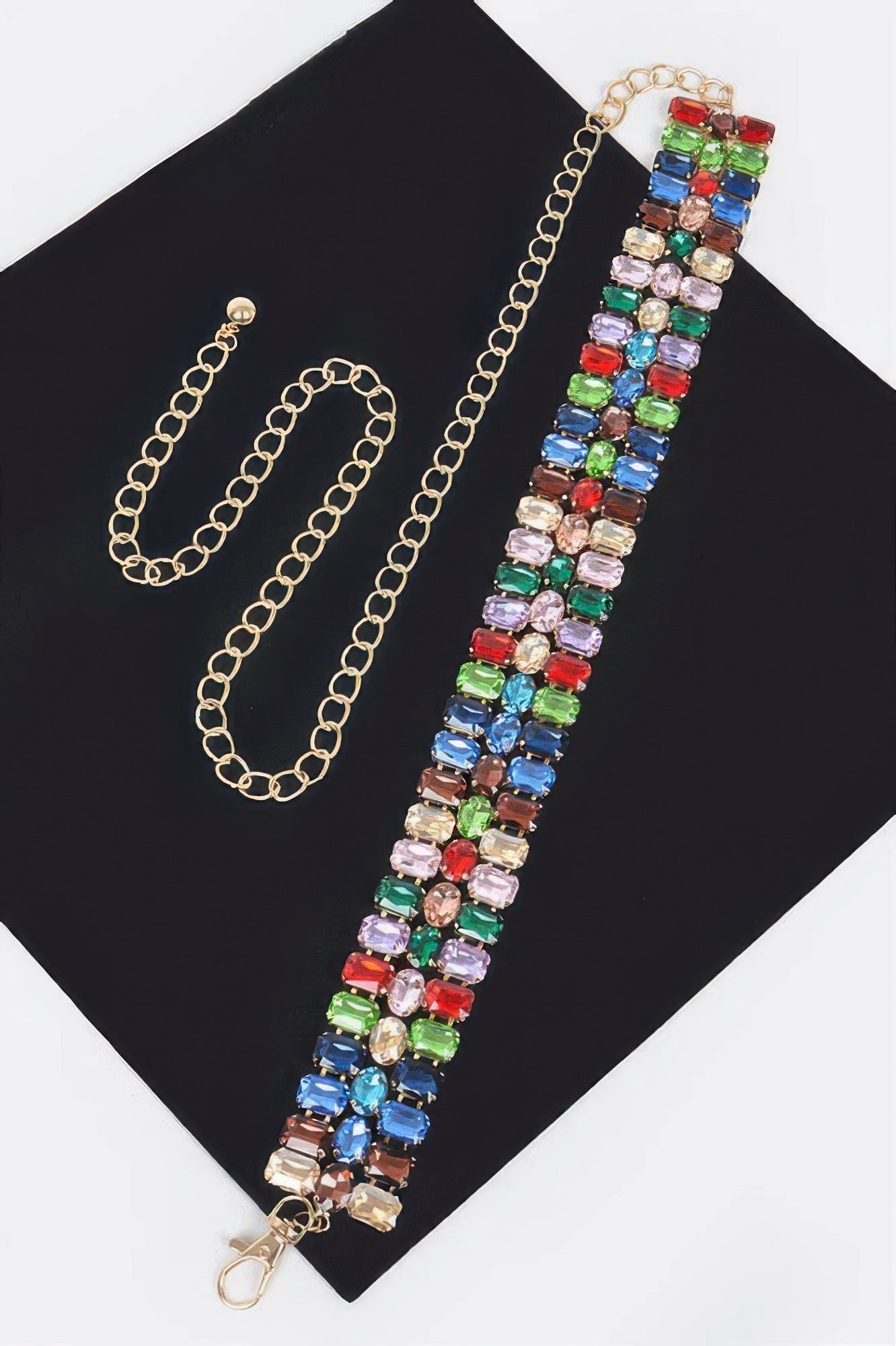 WOMEN'S BELT MADISON Multi Rhinestone New Collection BYMANYC ® New York-4