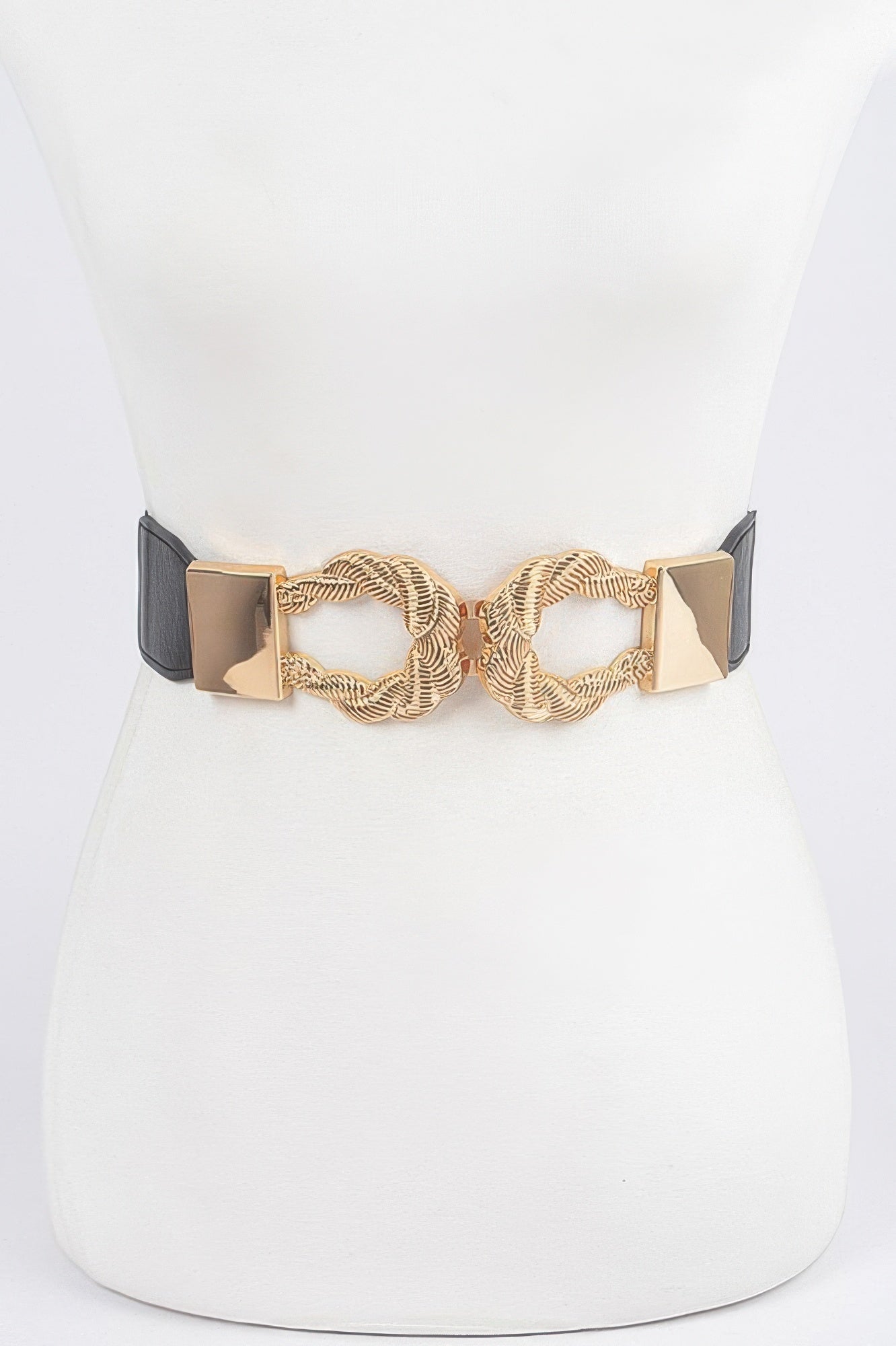 WOMEN'S BELT NOLITA Twist Link Elastic New Collection BYMANYC ® New York-1