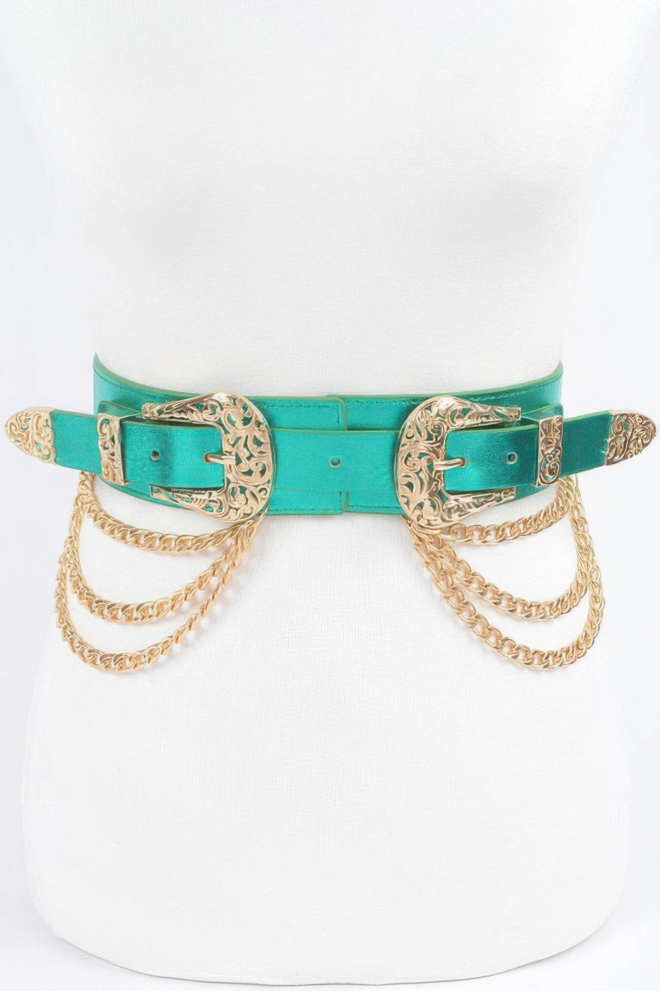 WOMEN'S BELT • SOHO Fashion Chic Two Buckle BYMANYC ® New York-1
