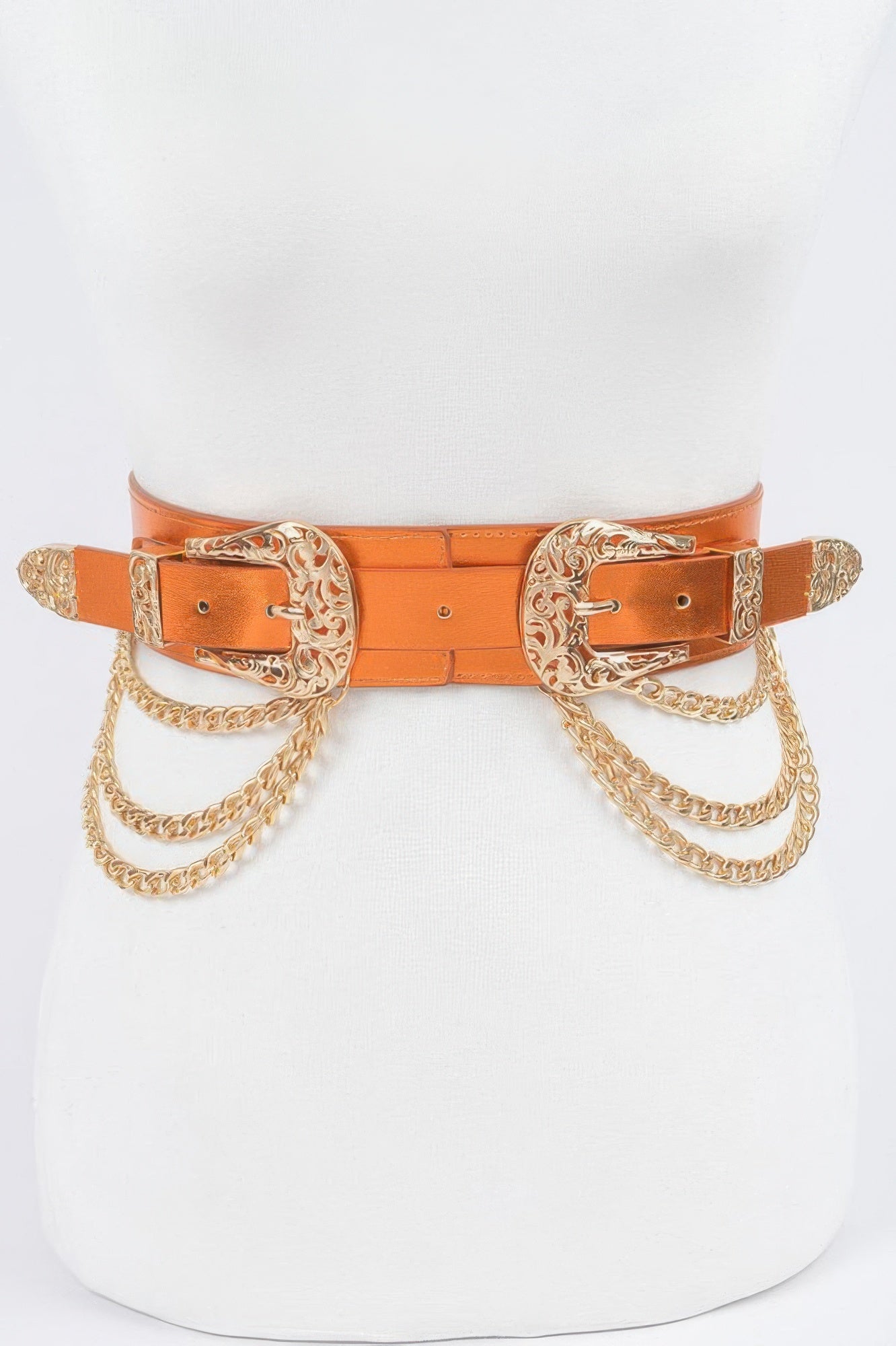 WOMEN'S BELT • SOHO Fashion Chic Two Buckle BYMANYC ® New York-2
