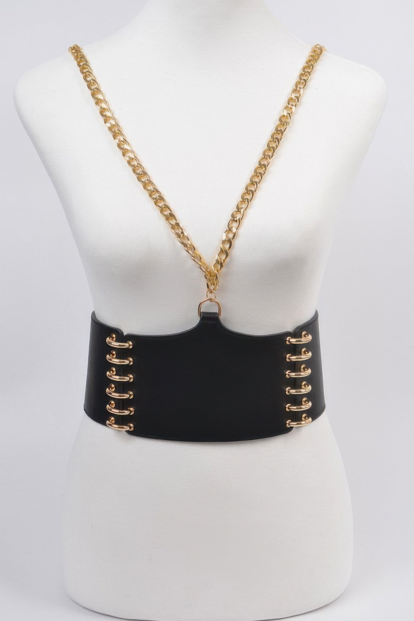 WOMEN'S BELT SOHO Wide Faux Leather Statement BYMANYC ® New York-2