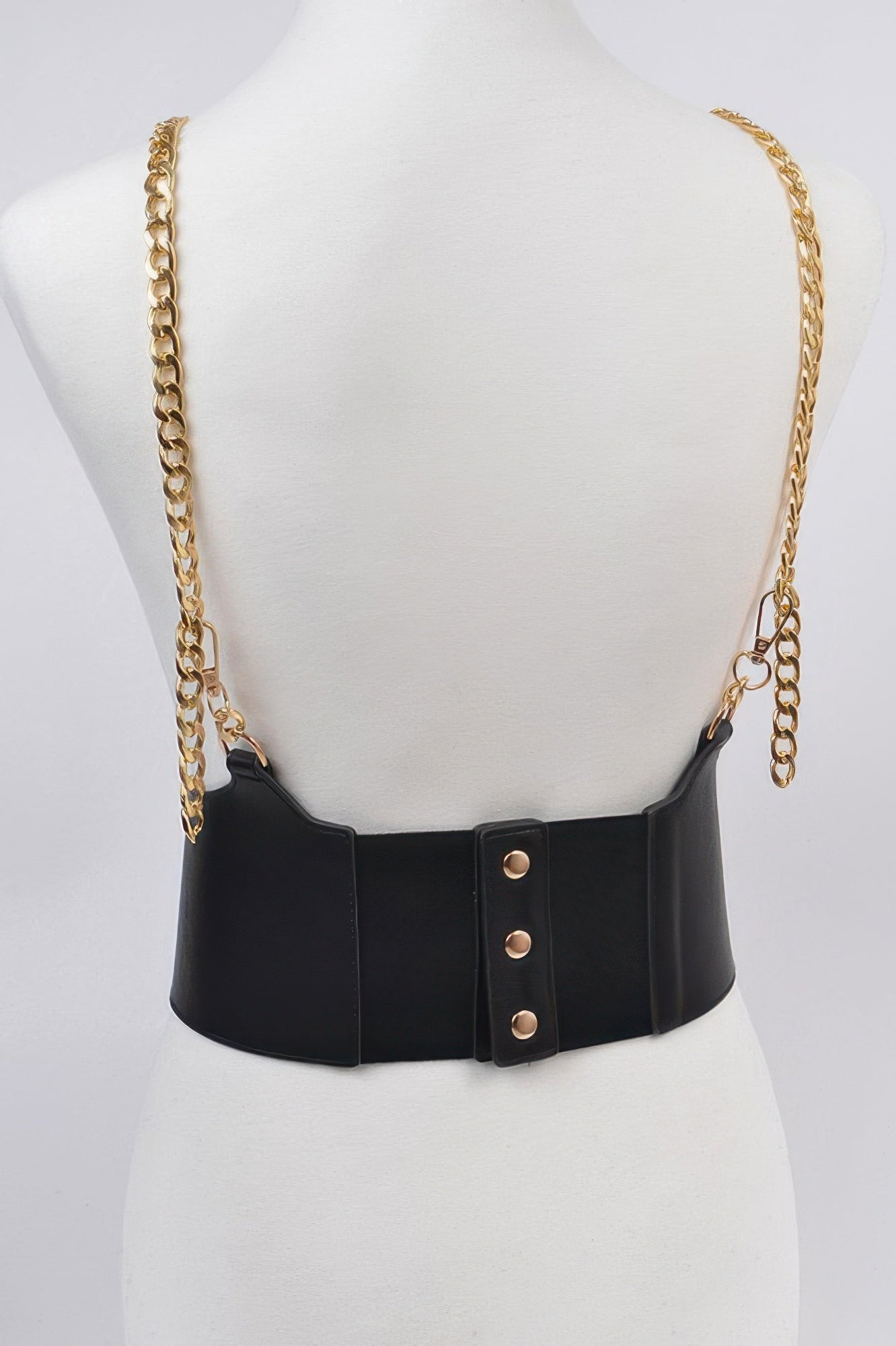 WOMEN'S BELT SOHO Wide Faux Leather Statement BYMANYC ® New York-4