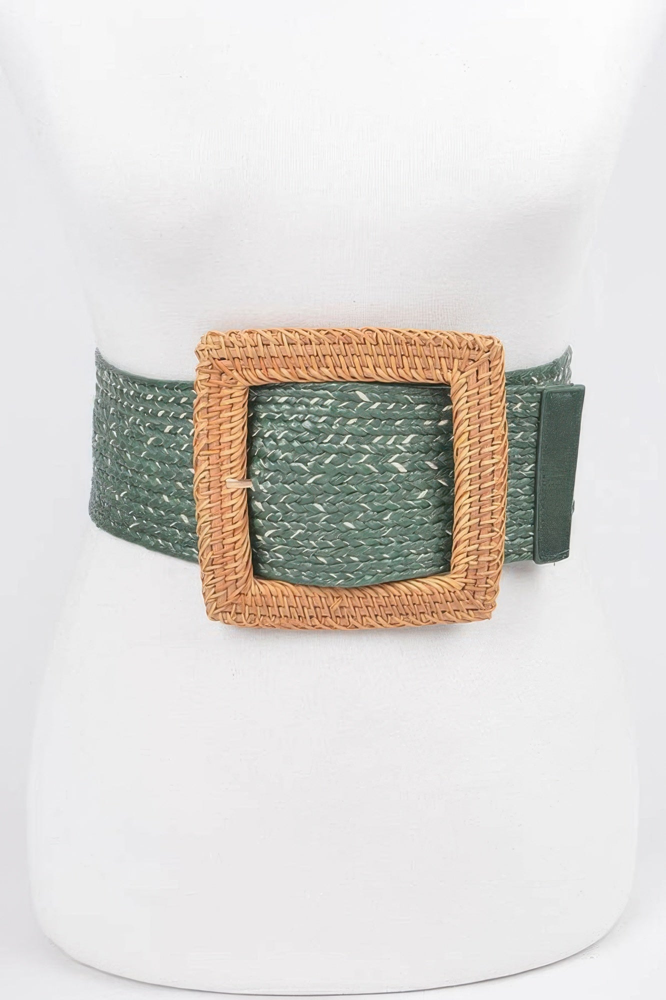 WOMEN'S BELT TRIBECA Bamboo Buckle Stretch BYMANYC ® New York-1