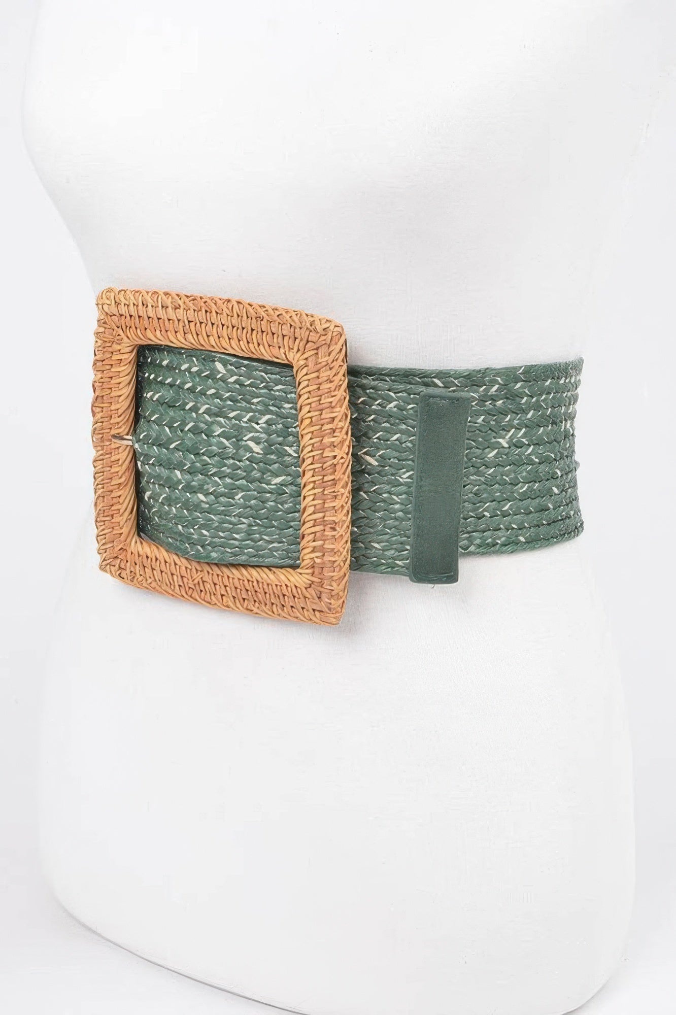 WOMEN'S BELT TRIBECA Bamboo Buckle Stretch BYMANYC ® New York-5