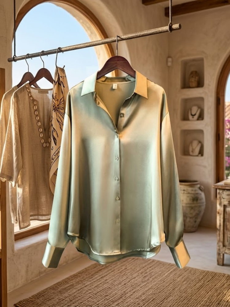 WOMEN'S BLOUSE LIBERTY New Collection IBIZA Summer – BYMANYC ® New York-1