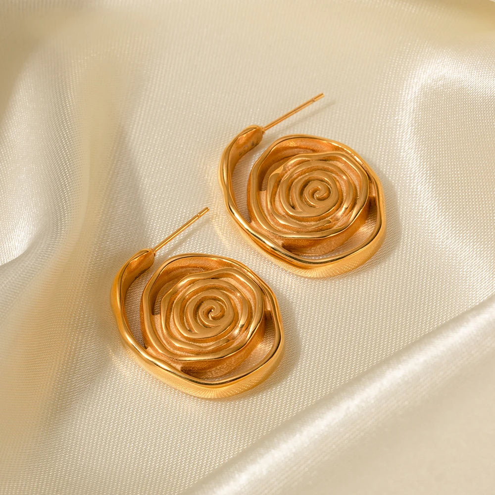 WOMEN'S EARRINGS Gold Color SOHO - BYMANYC ® New York-2