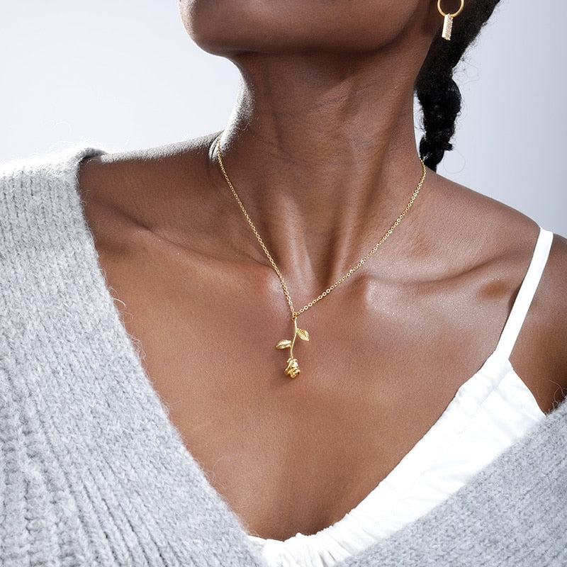 WOMEN'S NECKLACE Gold Color EMPIRE - BYMANYC ® New York-0