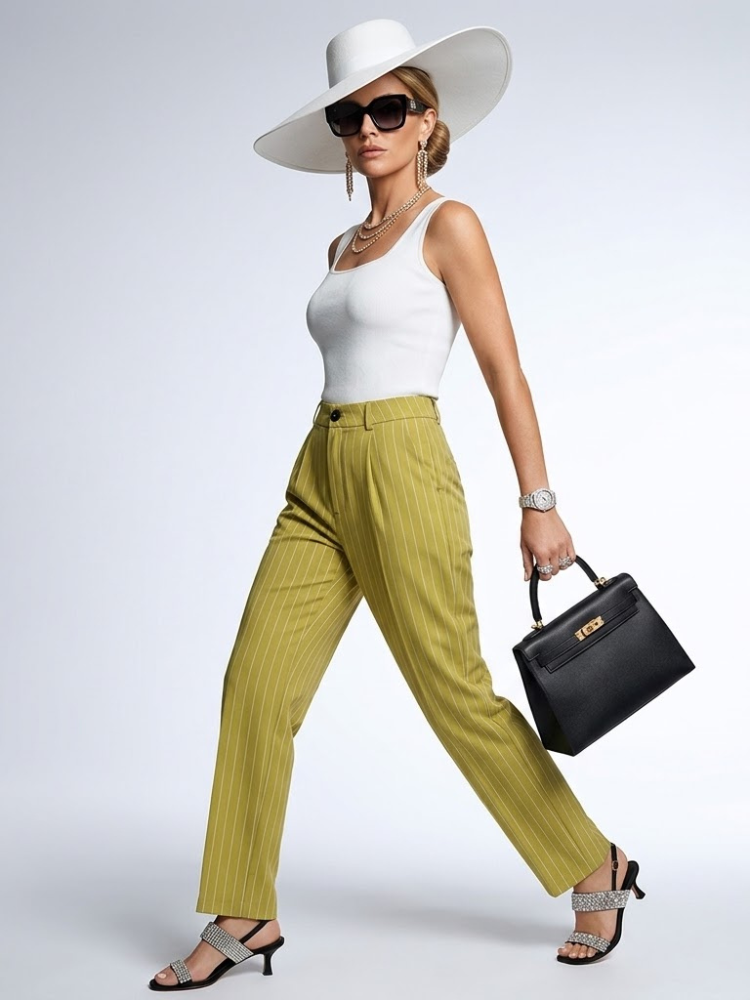 WOMEN'S PANTS GRAMERCY New Collection CHIC - BYMANYC ® New York-1