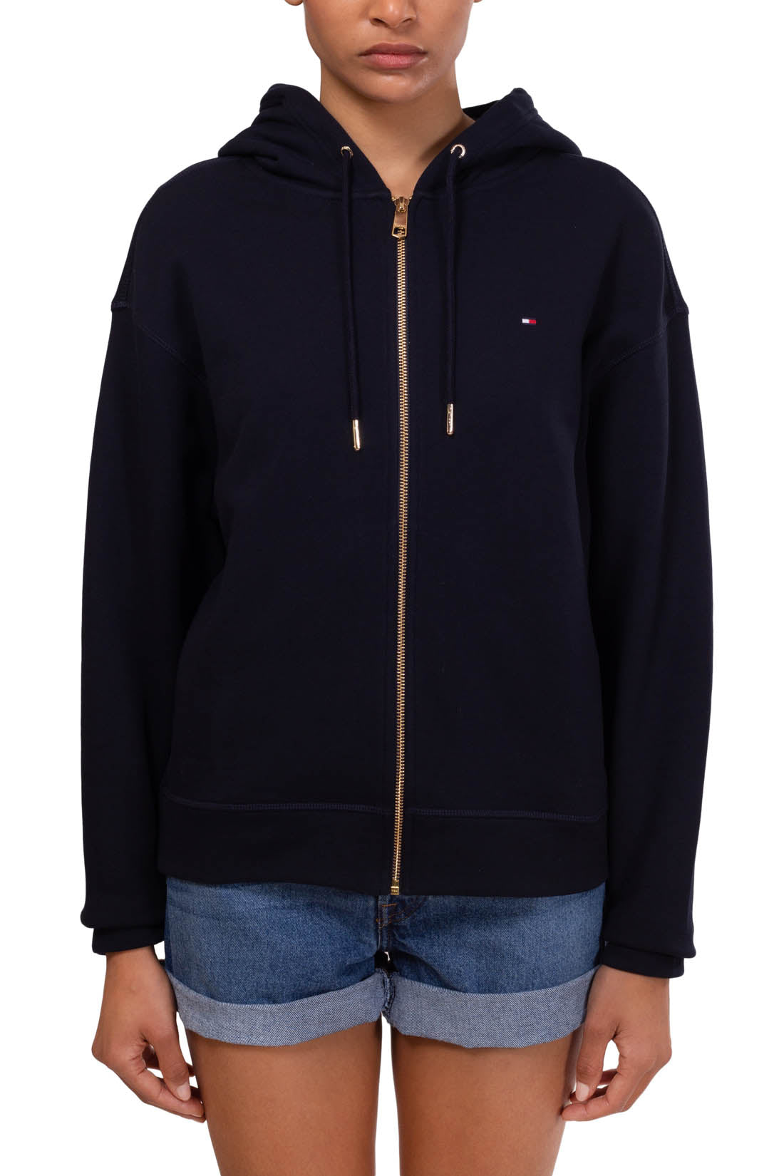 TOMMY HILFIGER - Women's relaxed full zip hoodie-5