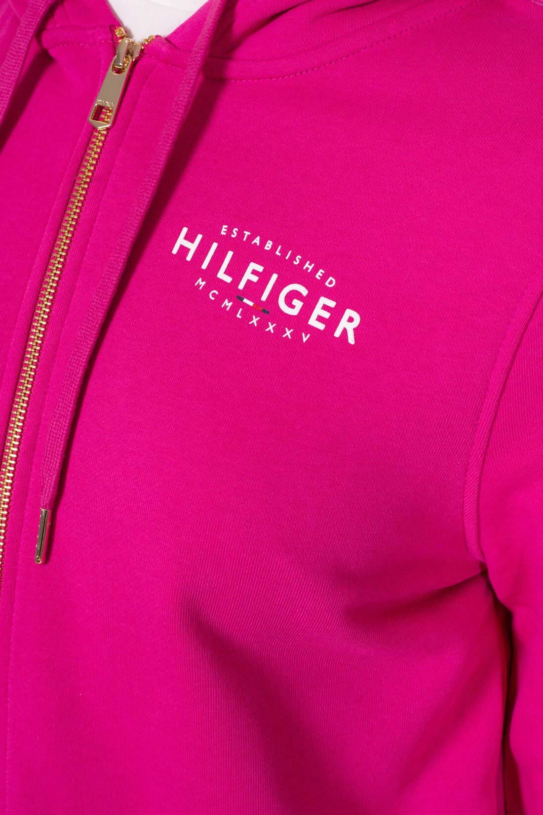 TOMMY HILFIGER - Women's basic zip-through sweatshirt  - Size M-12