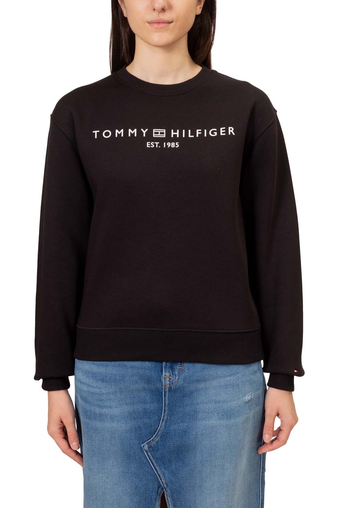 TOMMY HILFIGER - Women's regular crewneck sweatshirt - Size L-7